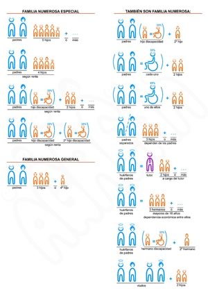 Tipos de familia numerosa